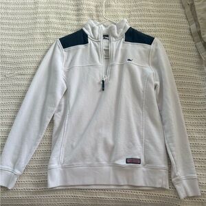 Vineyard Vines White and Blue Pullover